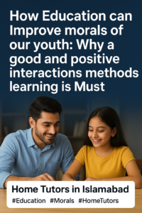 A dedicated science home tutor from City Tutors Academy providing one-on-one physics tutoring to a focused female student in Islamabad.