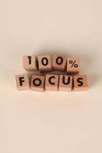 100 percent focus text representing dedicated home tutoring services for Matric and FSc students in Islamabad