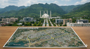 Map of Islamabad showing all major sectors with City Tutors Academy providing professional home tutors across the city