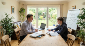 Qualified maths home tutor teaching A Level mathematics to a student at home in Rawalpindi and Islamabad – City Tutors Academy