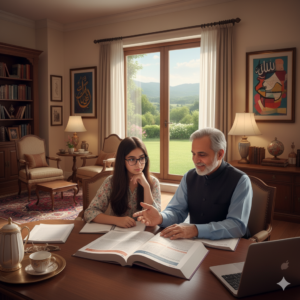 Senior male home tutors in Islamabad teaching a 14-year-old girl O-Level subjects at home